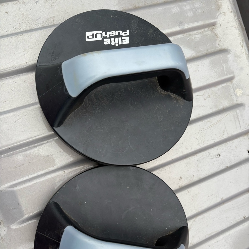 Elite Black and Gray push up work out set fitness